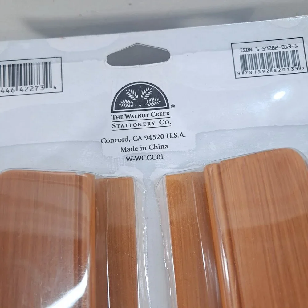 NEW CALENDAR KEEPER Walnut Creek Stationary wall‎ clip hang golden maple vintage